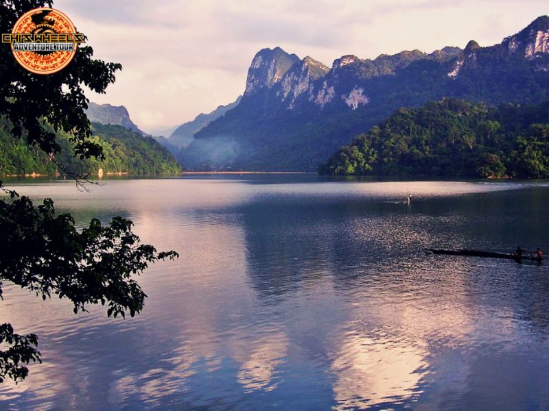 how to get to ba be lake by motorbike